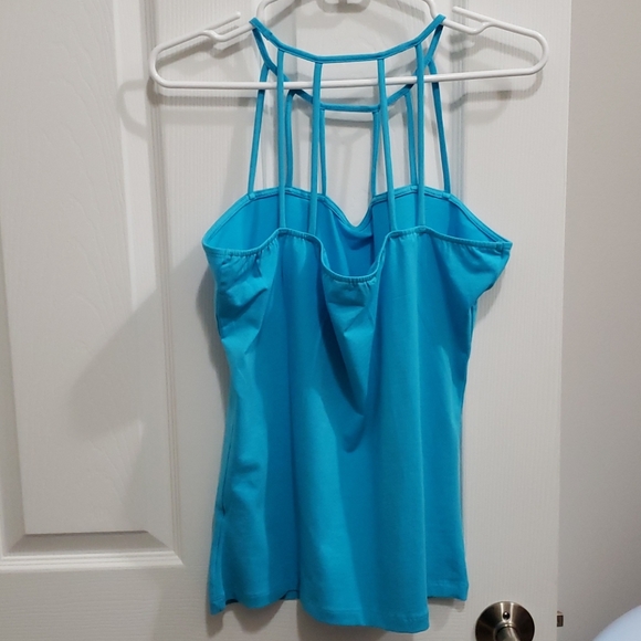 Venus Strappy Detail Top, Teal, Size Large - Picture 3 of 9